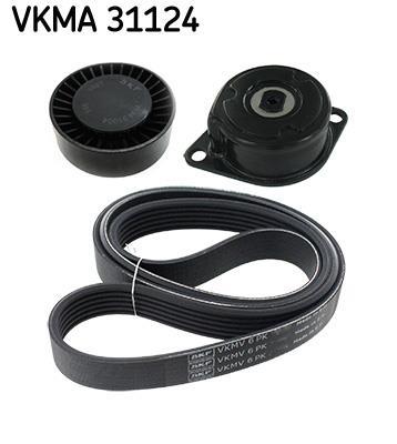 Kit de courroie d'accessoire (Courroie d’alternateur) SKF ref. VKMA 31124